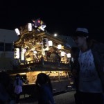 藤井寺のだんじりが前夜祭をしてました