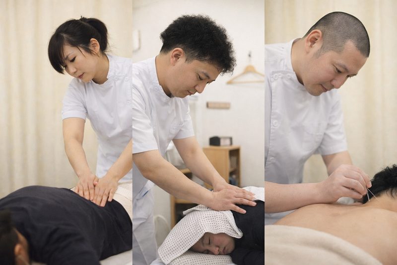藤井寺のあんり治療院の国家資格者が行う訪問リハビリマッサージ風景